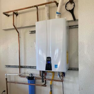 A tankless water heater