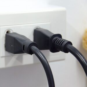 Two things plugged into electrical outlets